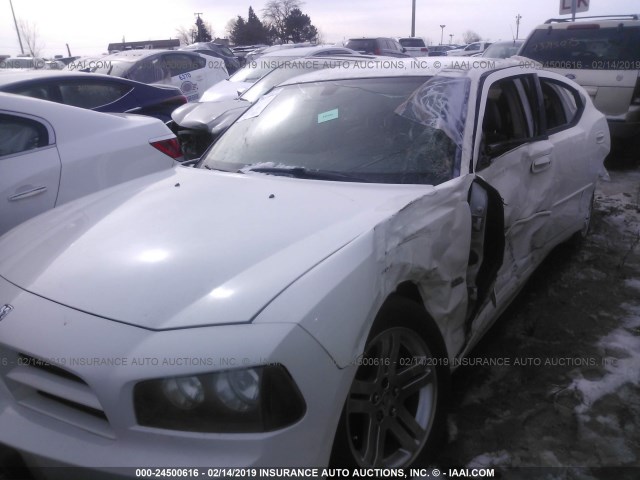 2B3KA43G06H336890 - 2006 DODGE CHARGER SE/SXT WHITE photo 2