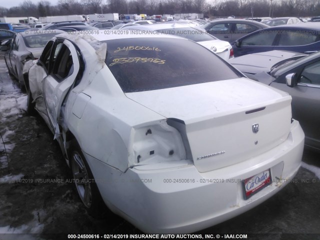 2B3KA43G06H336890 - 2006 DODGE CHARGER SE/SXT WHITE photo 3