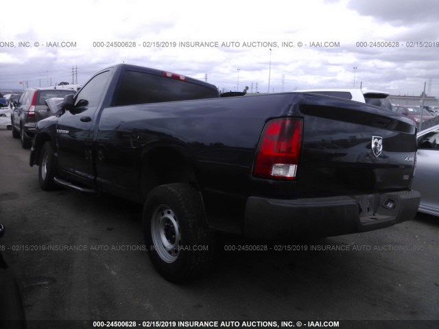 3C6JD7DP0CG248930 - 2012 DODGE RAM 1500 ST BLUE photo 3