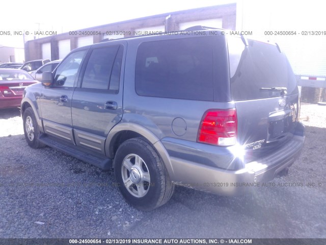 1FMFU18L13LA32389 - 2003 FORD EXPEDITION EDDIE BAUER BLUE photo 3