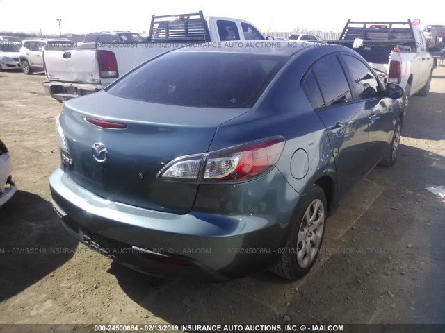 JM1BL1SF8A1206105 - 2010 MAZDA 3 I BLUE photo 4