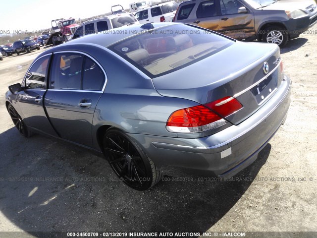 WBAHN83576DT62206 - 2006 BMW 750 LI TEAL photo 3