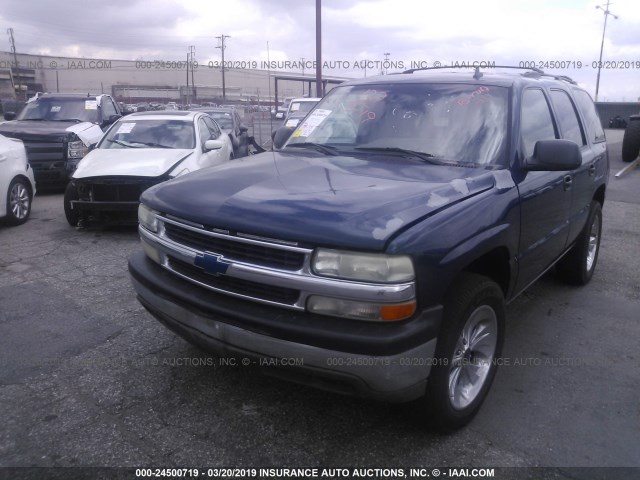 1GNEC13V36J115129 - 2006 CHEVROLET TAHOE C1500 BLUE photo 2