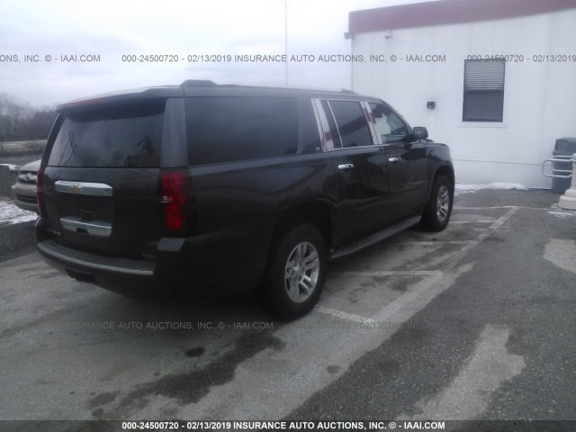 1GNSKJKC7FR565664 - 2015 CHEVROLET SUBURBAN K1500 LT BLACK photo 4