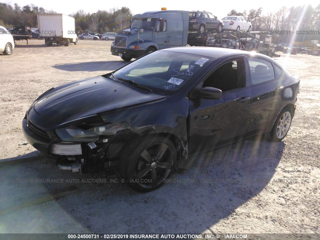 1C3CDFBA6DD345398 - 2013 DODGE DART SXT BLACK photo 2