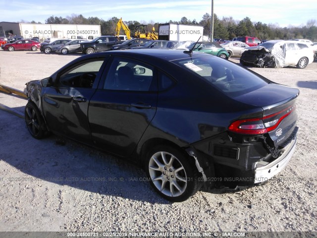 1C3CDFBA6DD345398 - 2013 DODGE DART SXT BLACK photo 3