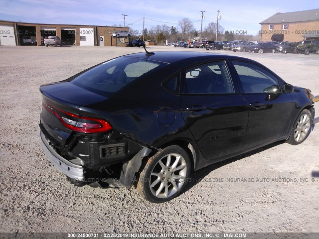 1C3CDFBA6DD345398 - 2013 DODGE DART SXT BLACK photo 4