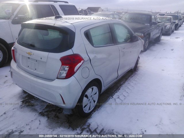 KL8CB6SA7HC783059 - 2017 CHEVROLET SPARK LS SILVER photo 4