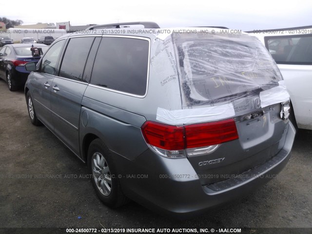 5FNRL38448B043941 - 2008 HONDA ODYSSEY EX Light Blue photo 3