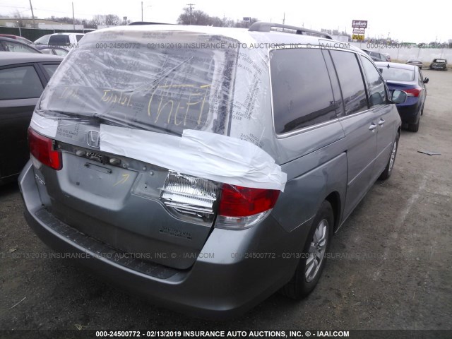 5FNRL38448B043941 - 2008 HONDA ODYSSEY EX Light Blue photo 4