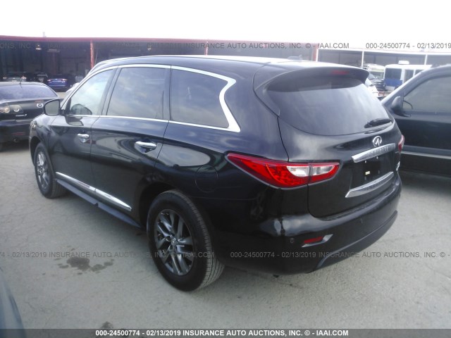 5N1AL0MN0DC309100 - 2013 INFINITI JX35 BLACK photo 3