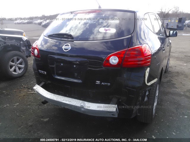 JN8AS58V79W171791 - 2009 NISSAN ROGUE S/SL BLACK photo 6