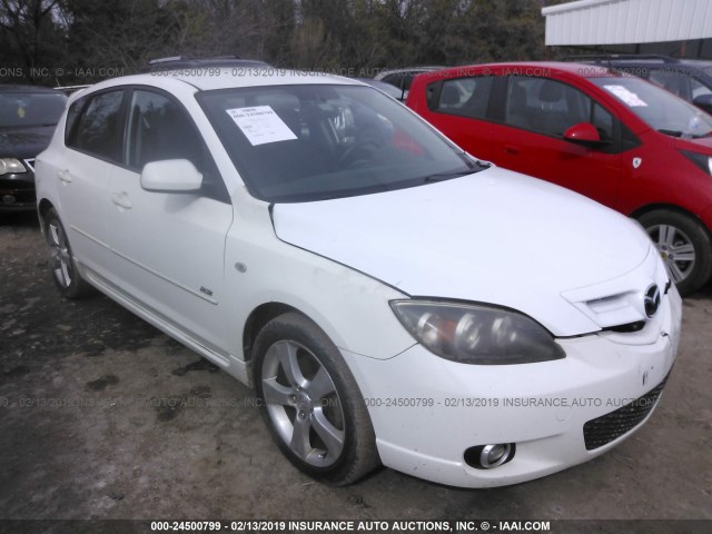 JM1BK143451273389 - 2005 MAZDA 3 HATCHBACK WHITE photo 1