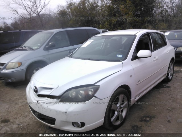 JM1BK143451273389 - 2005 MAZDA 3 HATCHBACK WHITE photo 2