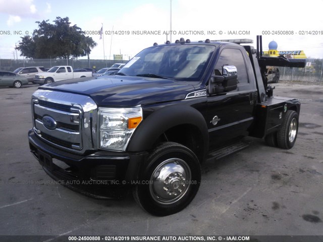 1FDUF4GT0FEC57075 - 2015 FORD F450 SUPER DUTY BLACK photo 2