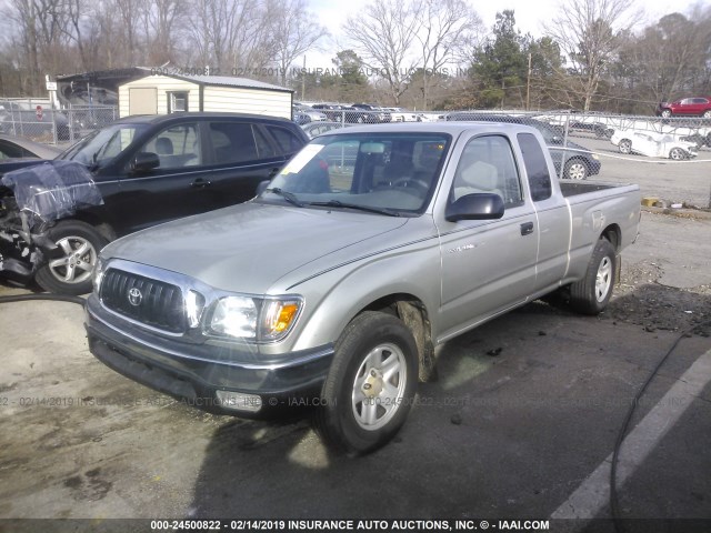 5TEVL52N23Z153664 - 2003 TOYOTA TACOMA XTRACAB SILVER photo 2