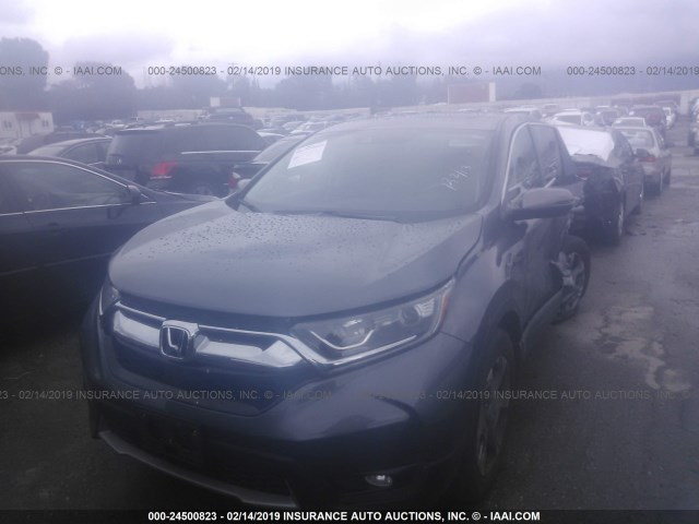 2HKRW1H80HH513687 - 2017 HONDA CR-V EXL GRAY photo 2