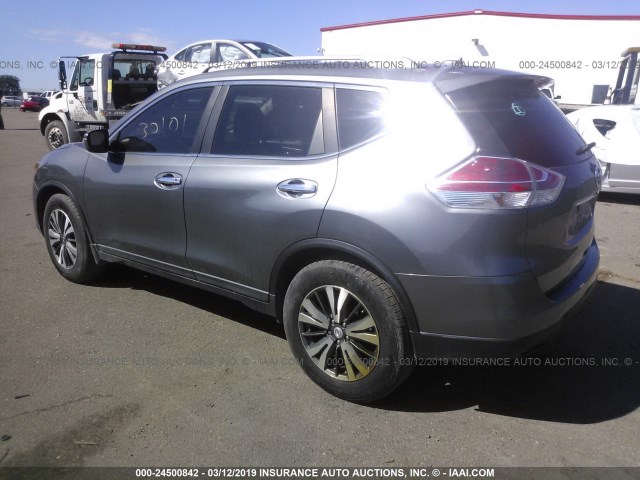 KNMAT2MT6GP595319 - 2016 NISSAN ROGUE GRAY photo 3