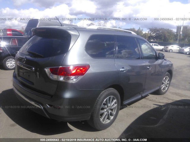 5N1AR2MN7GC661413 - 2016 NISSAN PATHFINDER GRAY photo 4