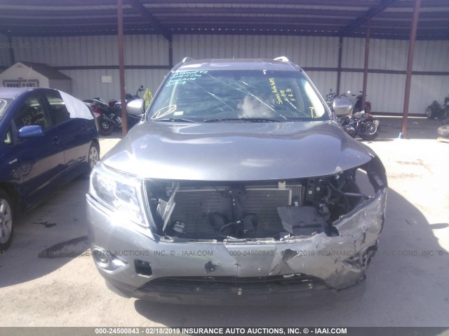 5N1AR2MN7GC661413 - 2016 NISSAN PATHFINDER GRAY photo 6