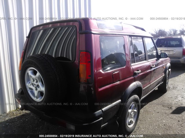 SALTY19444A847386 - 2004 LAND ROVER DISCOVERY II SE MAROON photo 4