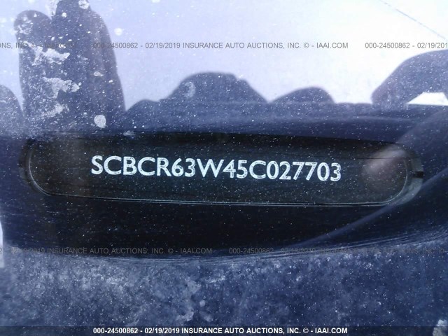 SCBCR63W45C027703 - 2005 BENTLEY CONTINENTAL GT BLACK photo 9