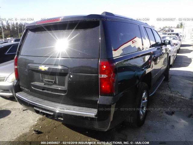 1GNSCJKC3GR180987 - 2016 CHEVROLET SUBURBAN C1500 LTZ BLACK photo 4