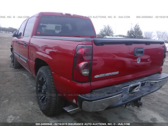 2GCEC13T761127639 - 2006 CHEVROLET SILVERADO C1500 RED photo 3