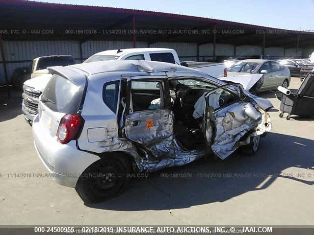 KL1TG6DE7BB174101 - 2011 CHEVROLET AVEO LT SILVER photo 4