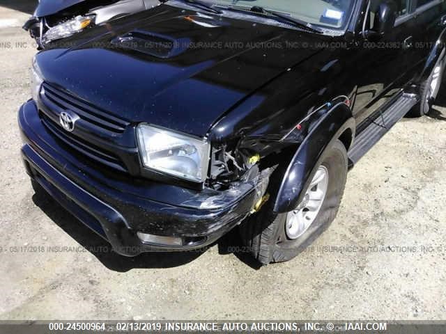 JT3GN86R210194931 - 2001 TOYOTA 4RUNNER SR5 BLACK photo 6