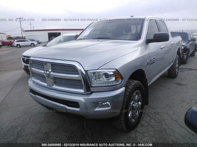 3C63R3FLXEG290523 - 2014 RAM 3500 LONGHORN SILVER photo 2