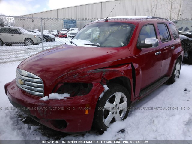 3GNDA53P18S632151 - 2008 CHEVROLET HHR LT RED photo 2