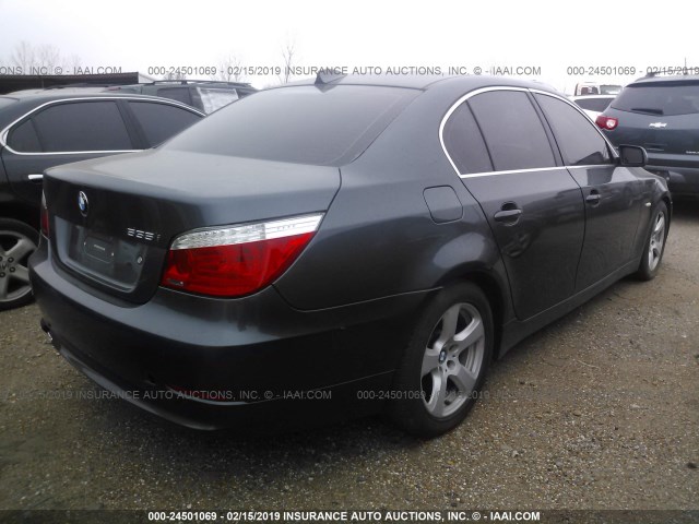 WBANW13548CZ72631 - 2008 BMW 535 I GRAY photo 4