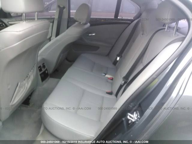 WBANW13548CZ72631 - 2008 BMW 535 I GRAY photo 8