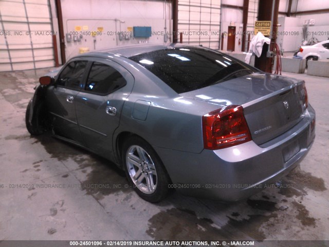 2B3KA53H76H479804 - 2006 DODGE CHARGER R/T GRAY photo 3