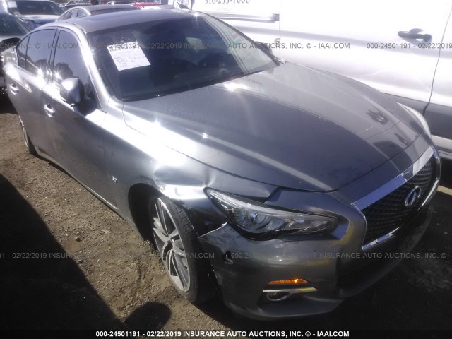 JN1BV7AP3FM335756 - 2015 INFINITI Q50 PREMIUM/SPORT SILVER photo 1