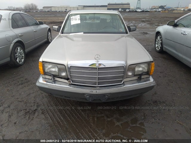 WDBCA39E1MA602074 - 1991 MERCEDES-BENZ 560 SEL GOLD photo 6