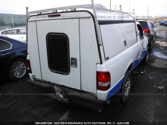 1FTYR10U26PA65224 - 2006 FORD RANGER WHITE photo 4