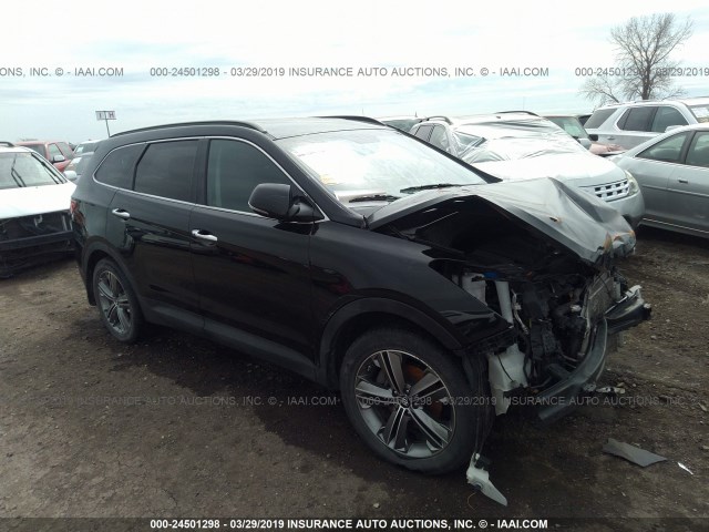 KM8SNDHF6EU071144 - 2014 HYUNDAI SANTA FE GLS BLACK photo 1