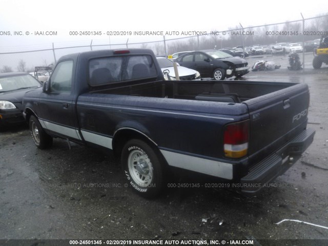 1FTCR10UXPUB60174 - 1993 FORD RANGER Dark Blue photo 3