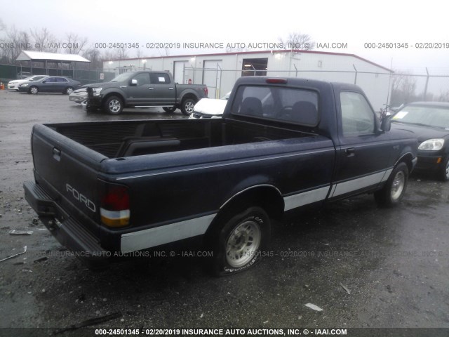 1FTCR10UXPUB60174 - 1993 FORD RANGER Dark Blue photo 4