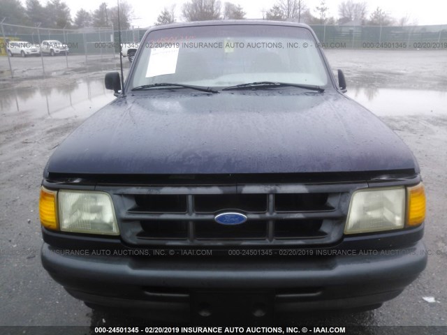 1FTCR10UXPUB60174 - 1993 FORD RANGER Dark Blue photo 6