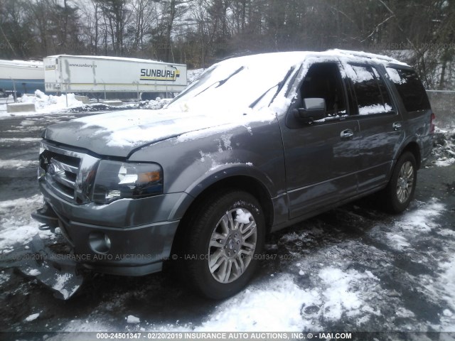 1FMJU2A51CEF17261 - 2012 FORD EXPEDITION LIMITED GRAY photo 2