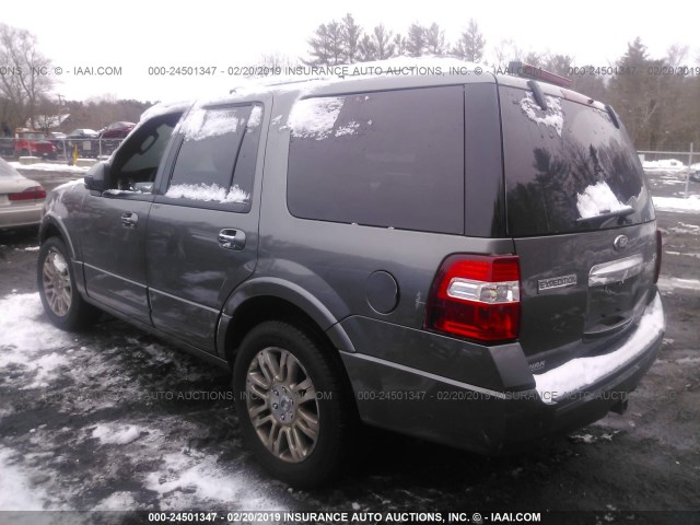 1FMJU2A51CEF17261 - 2012 FORD EXPEDITION LIMITED GRAY photo 3