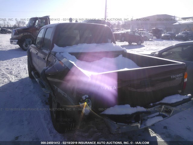 5TEHN72N42Z059481 - 2002 TOYOTA TACOMA DOUBLE CAB 红色 照片 3