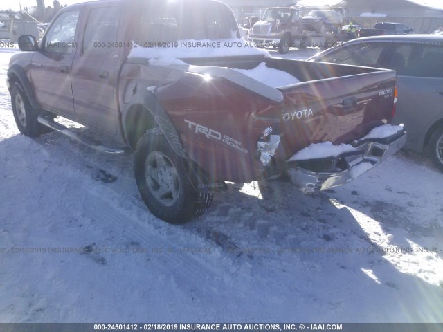 5TEHN72N42Z059481 - 2002 TOYOTA TACOMA DOUBLE CAB 红色 照片 6