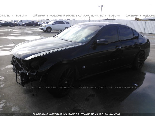 JNKBY01E87M401910 - 2007 INFINITI M45 SPORT BLACK photo 2