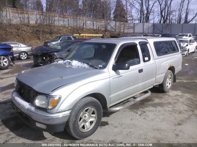 5TEVL52N23Z163434 - 2003 TOYOTA TACOMA XTRACAB SILVER photo 2