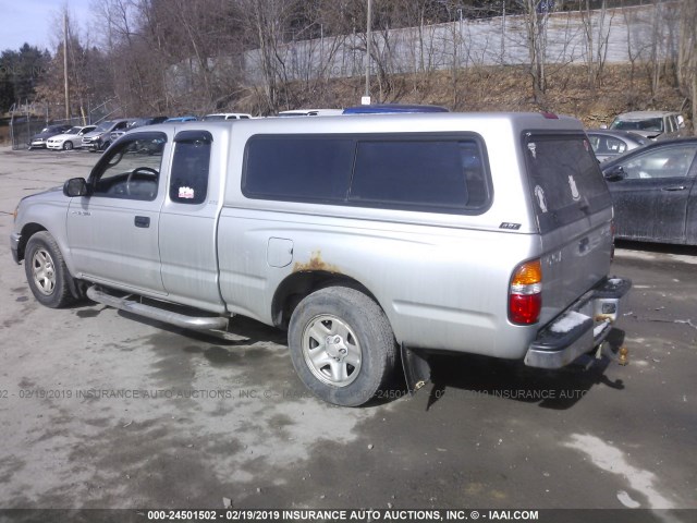 5TEVL52N23Z163434 - 2003 TOYOTA TACOMA XTRACAB SILVER photo 3