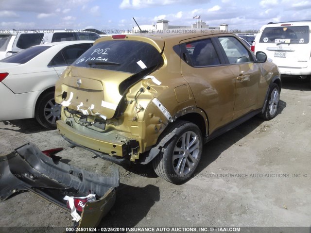 JN8AF5MR0ET354149 - 2014 NISSAN JUKE S/SV/SL/NISMO GOLD photo 4